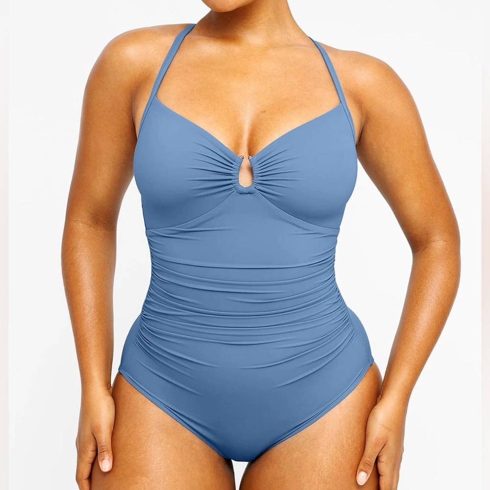 SHAPELLX Smart Sculpt U-Ring Cut Out Shaping Swimsuit